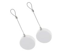 SKISUNO Retractable Security Cable Lock 2Pcs 90Cm Steel Wire Rope for Electronic Devices Anti, No Installation Safety Cable Lock Holder for Digital Displays and Home Use