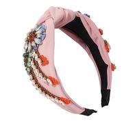 SKISUNO Retro Headband Rhinestone Embroidery for Accessories Styling for Flower Girl Hair Accessories