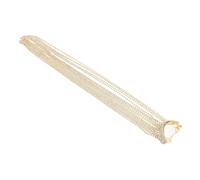 SKISUNO Rhinestone Tassel Hair Clip for Women Long Decorative Ponytail Holder Hairpin Smooth Surface Hair Accessory for Secure Hairstyle Unique Sparkly Design Gold Tone