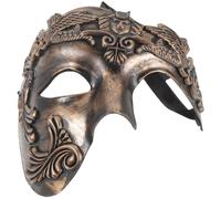 SKISUNO Roman Soldier for Men, Plastic Halloween Party Mask