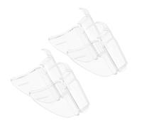 SKISUNO Safety Glasses with Sturdy Metal Framework PC Material 2 Pairs Side Shields with Universal Compatibility and Comfortable Protection and Thick Flexible Edges for Glasses for Nursing