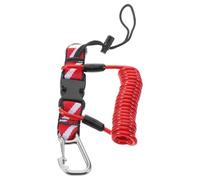 SKISUNO Scuba Spring Lanyard with Quick Release Buckle and Stainless Steel Clip, Coiled Webbing Strap for Cameras and Flashlights, Ergonomic Design Resisting Sea Water Corrosion,