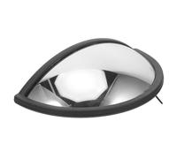 SKISUNO Semi-circular Forklift Rearview Mirror with Shockproof Mount Compatible with Linde Heavy Duty Trailer and Tractor Rear View Mirror Wide-angle Convex Glass for Clear Imaging
