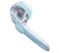 SKISUNO Shower Hair Scrubber with Press-Type Extended Handle and Lightweight Structure, ABS & AS Material Shampoo Brush for Exfoliating Scalp Massage at Home