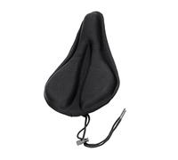 SKISUNO Silicone Bike Saddle Thickened Cushion Lightweight Cycling Seat Pad with Straight Groove Shape for Road Mountain Racing Bikes Easy to Mount and Wash for Comfortable Long Ride