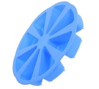 SKISUNO Silicone Cake Scone Pan, 8 Cavity Triangle Mold for Pizza Slices, Cornbread, Oven and Microwave Safe, Blue