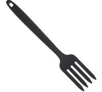 SKISUNO Silicone Kitchen Pasta Server Fork with Supple Material and Washable Design Ergonomic Cooking Food Fork for Homes and Hotels Black Simple Design for Convenient Kitchen Supply