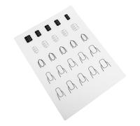 SKISUNO Silicone Nail Practice Mat Large Transparent Manicure Coloring Pad for DIY Nail Art Salon Training Tool for Professional and Beginner