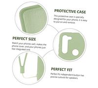 SKISUNO Silicone Phone Case for Power Scratch Drop Resistant Comfortable Touch Full Coverage Easy to Clean Durable Protective Liquid Silicone Shell Light Green