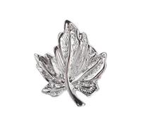 SKISUNO Silver Maple Leaf Metal Brooch Stylish Fashion Corsage Clothes Decor Accessory for Women Vintage Pin gift for for for for for for for Birthday Thanksgiving Harvest Festival