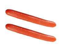 SKISUNO Simulated Ham Sausage Fake Food Model 2Pcs Sturdy Mini Meat Props for Restaurant Display and Photoshoot Decoration
