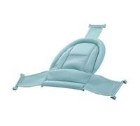 SKISUNO Slip Mesh Bath Cushion with Adjustable Rack for Newborns Breathable Hollow Design Shower Pad Thickened Soft Fabric Bath Seat for Home Bathtubs Green