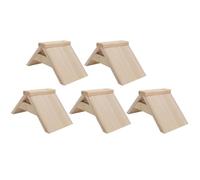 SKISUNO Solid Wood Perches for Pigeons and Parrots, 5 Pieces Natural Wooden Roosting Bars for Birdcage Training and Resting