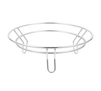 SKISUNO Stainless Steel Pan Rack Wire Cooking Rack, Oven Safe or Three Feet Support in Wear-resistant for Protective and Multi-function Wok Holder Household Kitchen Use Dining Room Café