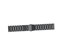 SKISUNO Stainless Steel Watch Strap Fashionable Black Replacement Band for Business and Casual Wear Comfortable and Design Compatible with Amazfit Youth Version