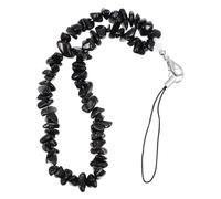 SKISUNO Stones Phone Lanyards Lanyards for Phone Anti-Lost Function Natural Beaded Design Handmade Crafted Gemstone Charm Decorative Accessory for Women Daily Use