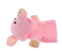 SKISUNO Storytelling Plush Pig Hand Puppet Soft Cartoon Animal Puppet for Boy Girl Educational Role Play Toy for Home School and Learning Centers Washable and Cuddly Design