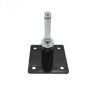 SKISUNO Sturdy Aluminium Alloy Flag Pole Wall Bracket with Easy to Install Design, Black Flagpole Bracket Holds Flagpole Tightly for Porch and Balcony Mounting