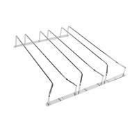 SKISUNO Sturdy Stainless Steel Wine Cup Rack Upside Down Goblet Holder for Kitchen Bar Multi Functional Hanging Stemware Organizer with Three Silver Design Space Saving Storage