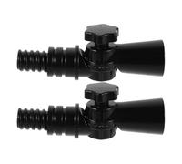 SKISUNO Telescoping Pole Adjustable Elbow Connector - 2Pcs Rotatable Swivel Joint Adapter for Mop and Window Cleaning Tools - Heavy Duty Angle Adapter for Pool Brush and Roof Maintenance