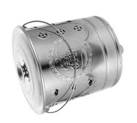 SKISUNO Thickened Small Stainless Steel Burn Bucket Incinerator for Paper Money with Silver Finish Suitable for Home Rituals and Auspiciousness Ceremonies