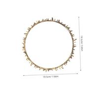 SKISUNO Thorn Headband Crown for Women Metal Party Hair Accessory Elegant Thorn Design Renaissance Fair Homecoming King Prom Goddess Circlet