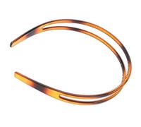 SKISUNO Two-Tier Non-Slip Hairband for Women, Delicate Stylish Headband with Teeth Grip, Bright Tortoiseshell Design, Female Hair Accessory Suitable for Daily Wear and Face Washing