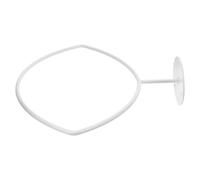 SKISUNO Wall Mount Rugby Rack Football Holder White Iron Safe Display and Storage Sports Ball Organizer for Shopping Malls and Living Rooms