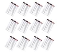 SKISUNO Waterproof Makeup Brow Sticker 12 Sheets Hair-like Artificial Eyebrow Transfers Easy to Use Paper Material Suitable for Beginners and People with Sparse Eyebrows