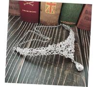 SKISUNO Wedding Frontlet Bridal Crown White Alloy Rhinestone Pendant for Bride Headband Hair Accessories Elegant Forehead Chain Jewelry for Wedding Ceremony