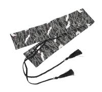 SKISUNO Women's Japanese Embroidered Kimono Waistband with Dynamic Tassel Ties Vintage for Traditional and Modern Outfits Waistline Elegance