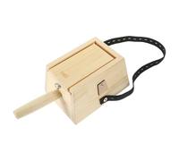 SKISUNO Wood Moxibustion Box with Anti-Scald Iron Handle, Dual Pillar Moxa Burner for Home Use, Portable Moxibustion Tool for Body Massage and Skin Care