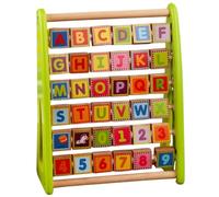 SKISUNO Wooden Alphabet Learning for Multi Functional Alphabet and Number Cognition Board Safe Educational for Early Learning and Cognitive Development present