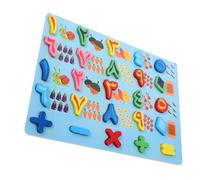 SKISUNO Wooden Arabic Number and Letter Puzzle Set for Boys and Girls Educational Matching Toy for Toddlers Early Learning and Cognitive Development