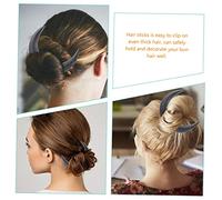 SKISUNO Wooden Hair Chopsticks Moon Shaped Hair Stick for Women with Smooth Edges Fragrant Wooden Headdress Ornament for Secure Bun Styling and Flyaway Control