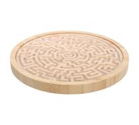 SKISUNO Wooden Labyrinth Maze Board Game Balancing Mobile Bead for Activity Preschool Learning Critical Thinking and Spatial Reasoning Puzzle Portable Educational Entertainment