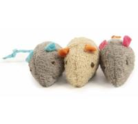 Skitter Critters Cat Toy Catnip Mice, Pack of 3