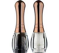 Skittle - Salt & Pepper Mill Set - Clear/Copper Plated Top - Filled