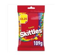 Skittles Chewy Sweets Fruit Flavoured Treat Bag 109g (Box of 14)