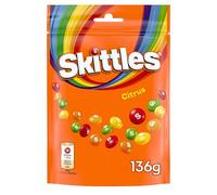 Skittles Citrus Fruit Sweets, Zingy Zesty Flavours Candy, Bulk 136g Pouch