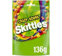Skittles Crazy Sours Pouch, 174g (Pack of 4)