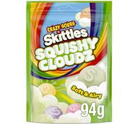 Skittles Crazy Sours Squishy Cloudz Chewy Gummy Sweets Fruit Flavours