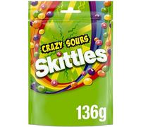 Skittles Crazy Sours Sweets Pouch 136g