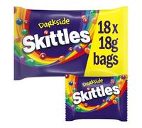 Skittles Darkside Fruity Sweets Chewy Candy Funsize Party Pack 324g | Individually Wrapped Party Packs, Funsize Sweets, Perfect for Halloween Trick & Treat Bowl, Movie Night Snack & Office Breaks