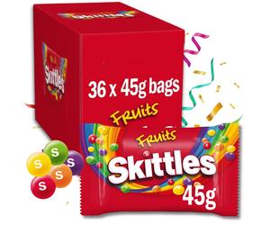SKITTLES FRUIT Full Box 36 Packs RETRO SWEETS CANDY CHEWY FRUITY