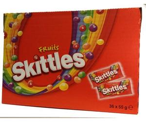 Skittles Fruit Sweets Pack of 36 Bags x55gm Packs Big Value Pack