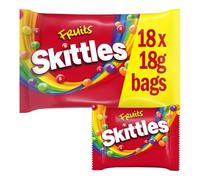Skittles Fruits Sweets Fun Size Bags Multipack 18 x 18g, white, 1.0 count