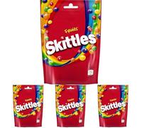 Skittles Fruit Sweets Pouch 136g (Pack of 4)