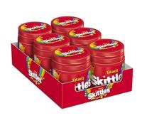 Skittles Fruits Chewy Sweets Travel Snack Bottles Bulk Multipack, 6x125g