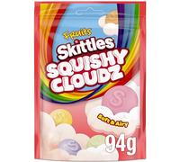Skittles Fruits Squishy Cloudz | Fruity Chewy Sweets, Squishy Gummy Candies, Perfect For Birthday Party Bags, Festive Dessert Platters, Sweet Sharing Bites